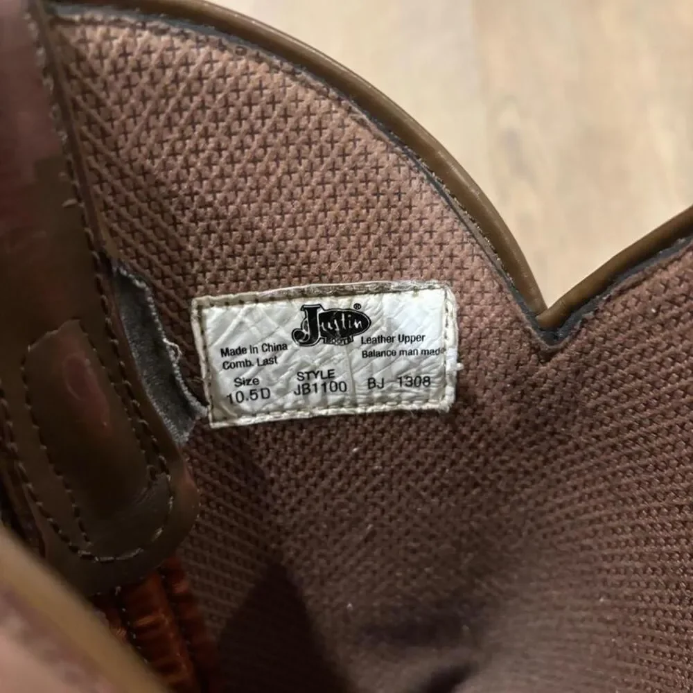 Justin Boots brown leather
